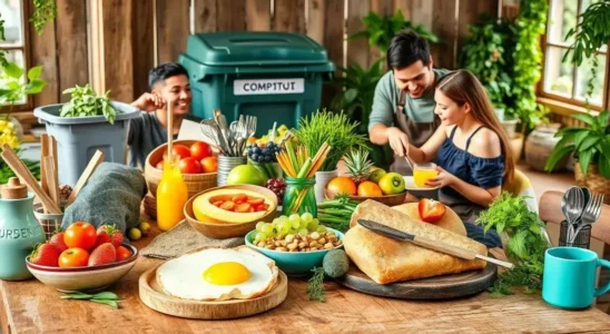 Refeições Matinais Sustentáveis: Como Reduzir o Desperdício na Cozinha